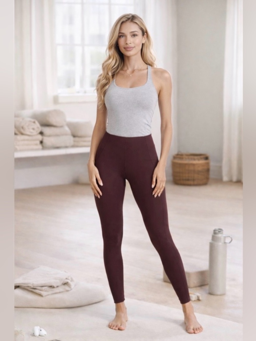 VUORI Colorblock Corset Jumpsuit Grey/Brown